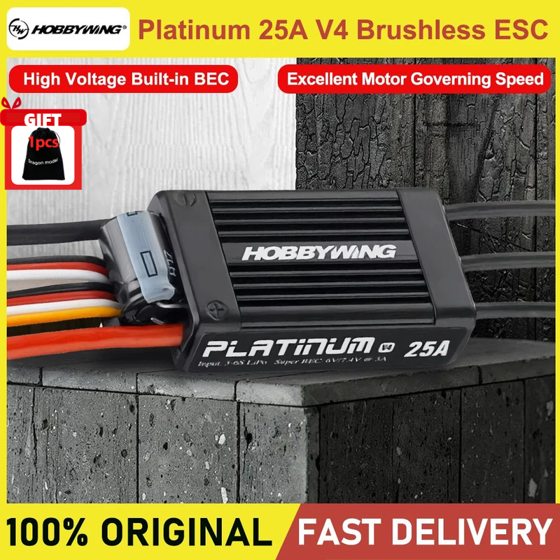 Drone Rc V4 - Hobbywing Platinum 25A V4 Brushless Electronic