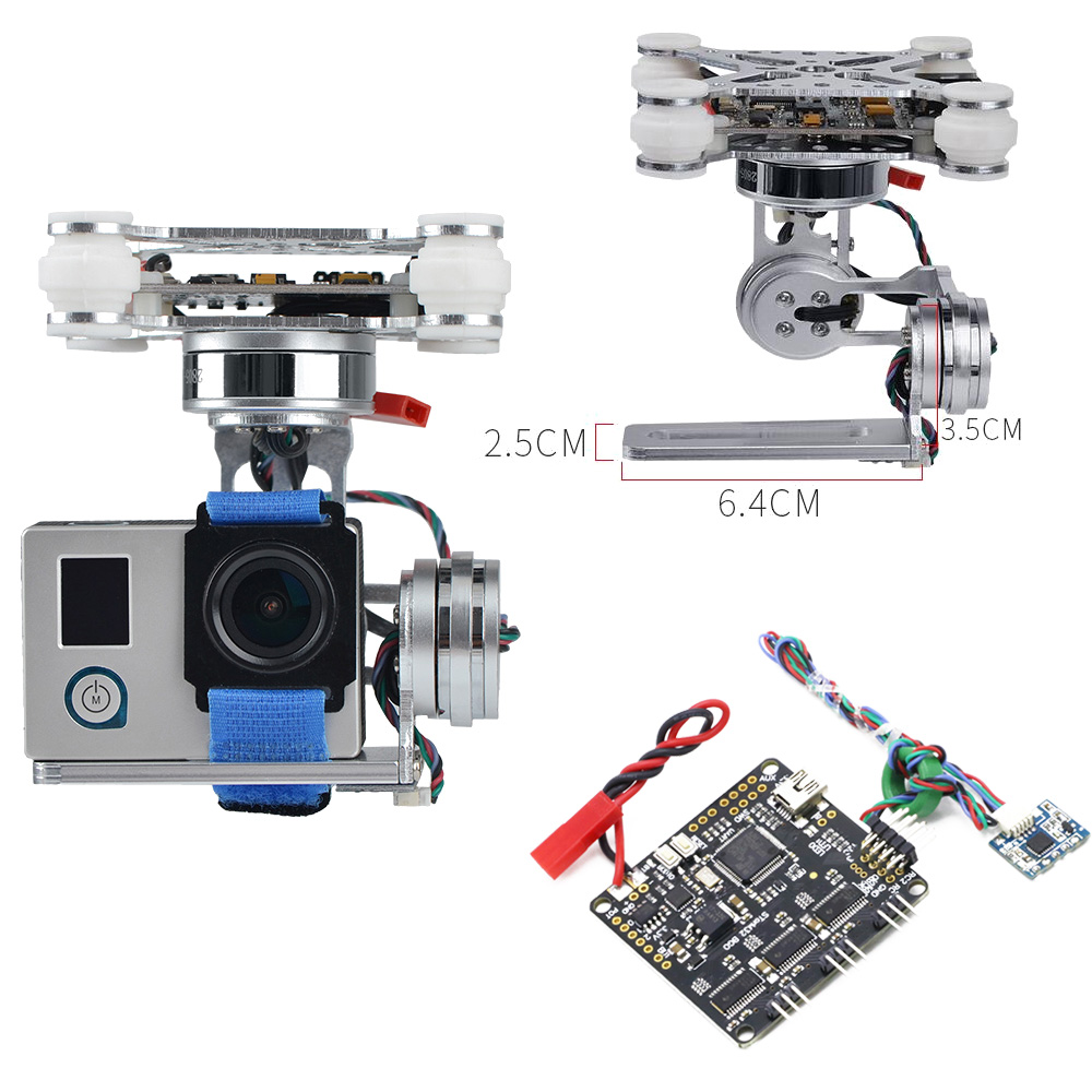Drone Xiaomi Rc - RCTOSKY 3-Axis Brushless Gimbal Camera Mount