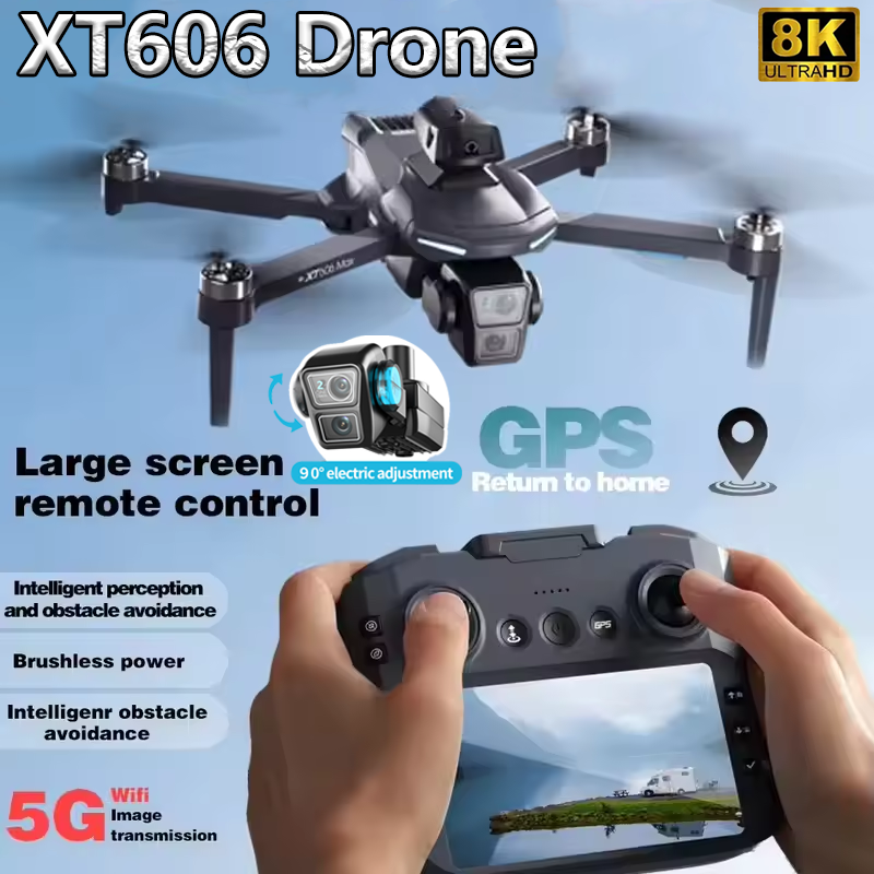 Drone Xiaomi Rc - XT606 MAX GPS NEW Drone 8k