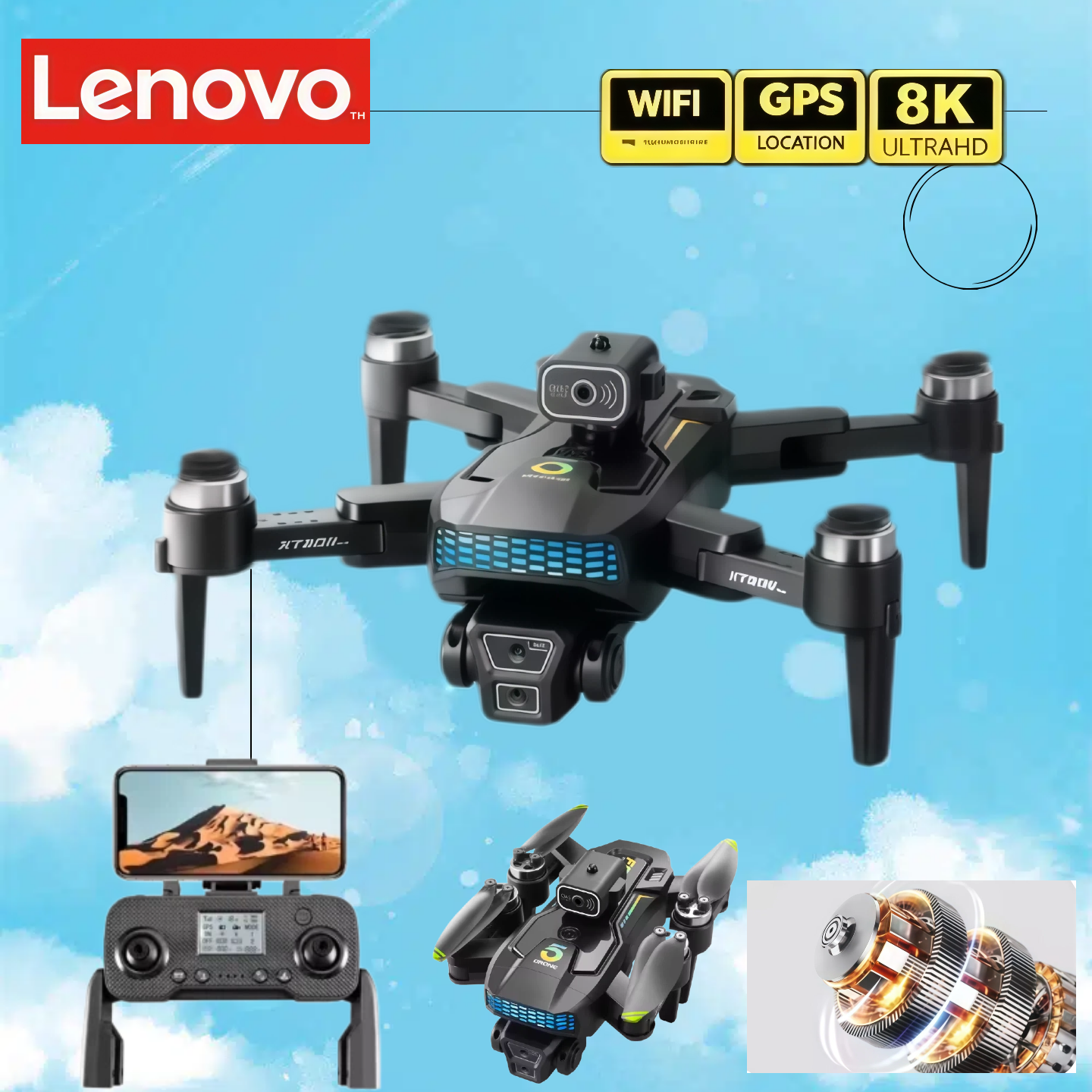 Xt505 Rc Drone - Lenovo XT505 Foldable Drone 5G GPS