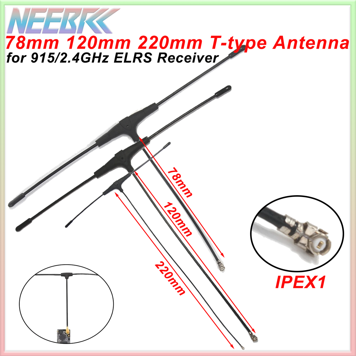 915MHz 2.4G T-type ELRS Antenn - Crossfire Receiver Rx บทวิจารณ์และราคา