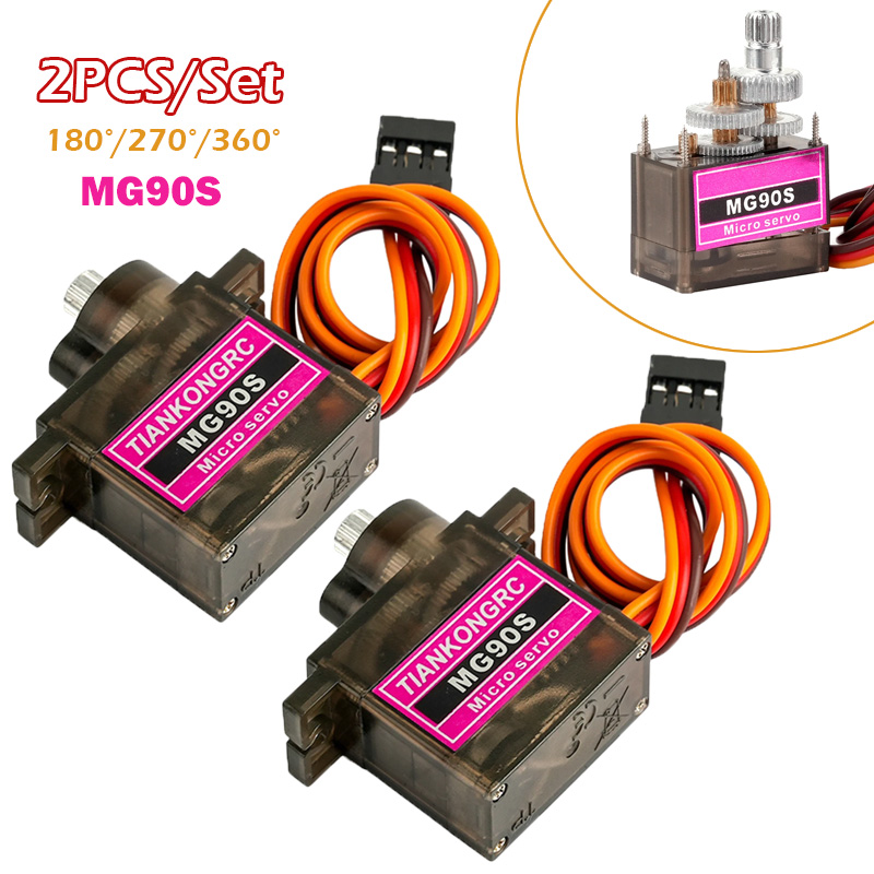 2PCS MG90S Full Metal Gear Mic - Drone Rc Mini บทวิจารณ์และราคา