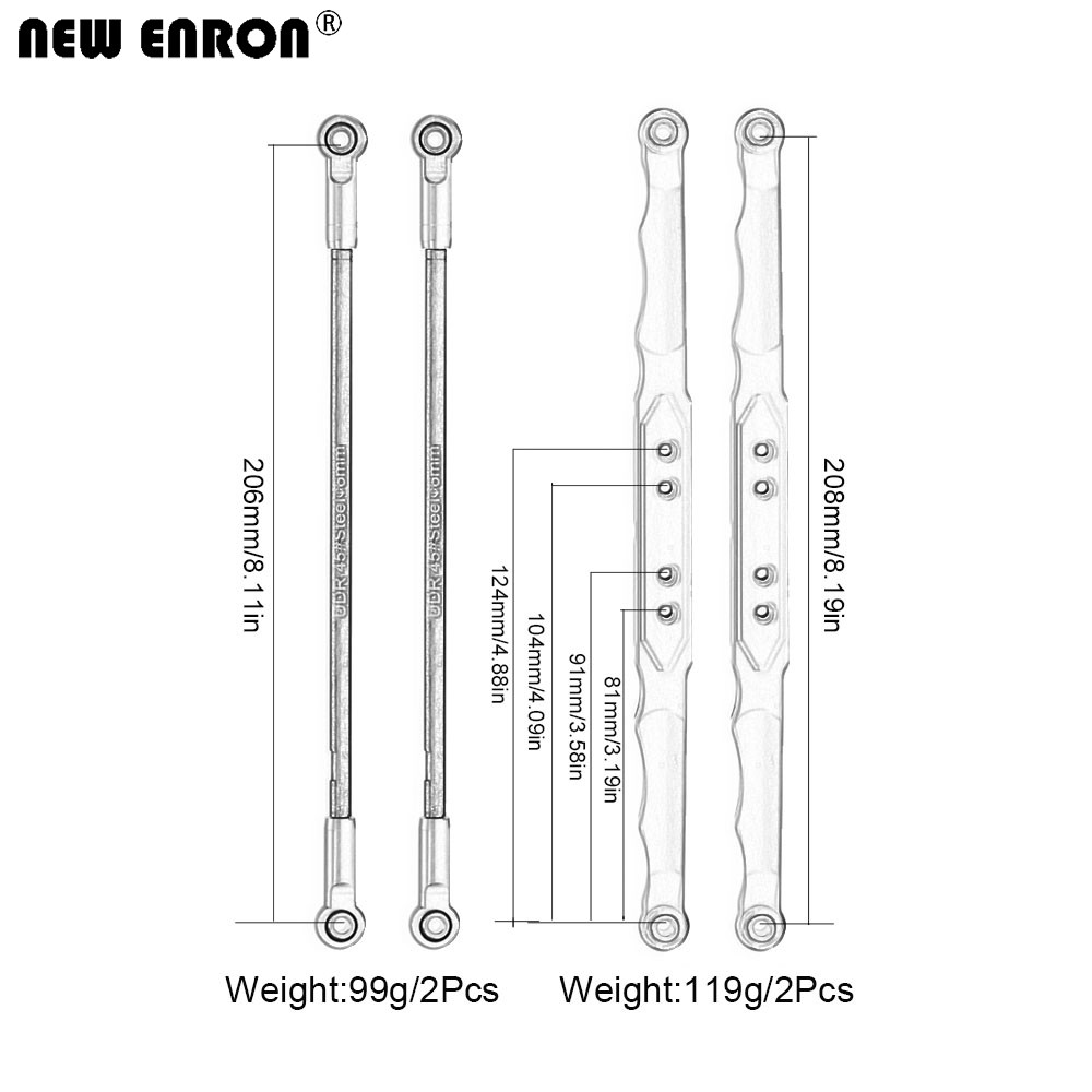 NEW ENRON Aluminum Alloy Rear  - Rc Suspension Arm บทวิจารณ์และราคา