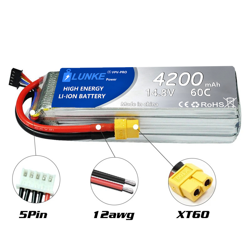 Batterie Lipo 2S 7.4V 5000mAh  - Drone Avion Rc บทวิจารณ์และราคา