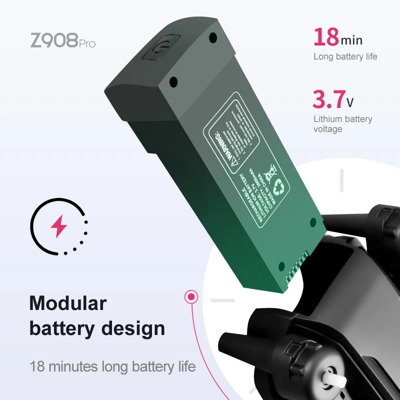 Z908 Pro Max Dron Battery 3.7V - Drone Rc Pro 2 บทวิจารณ์และราคา