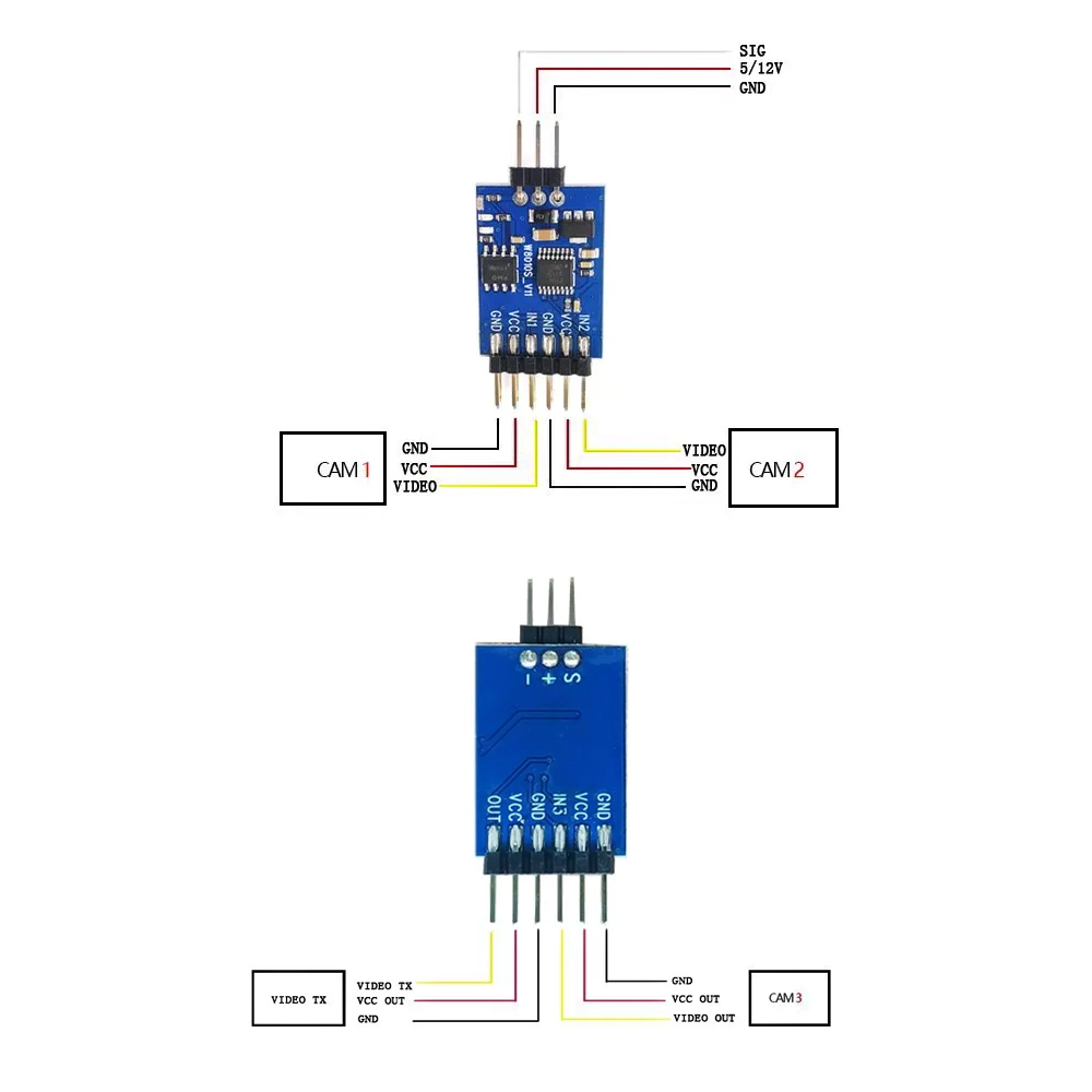 5.8G 3 Channel Video Switcher  - Drone Rc Battery บทวิจารณ์และราคา