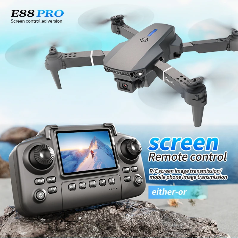 Professional E88 PRO Drone wit - Drone Without Rc บทวิจารณ์และราคา