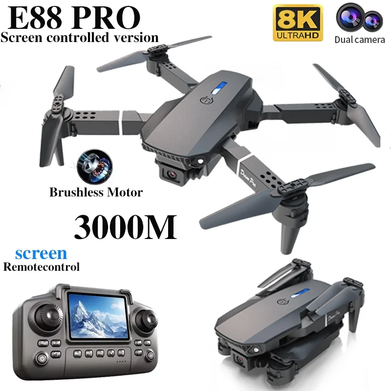 Professional E88 PRO Drone wit - Drone Without Rc บทวิจารณ์และราคา