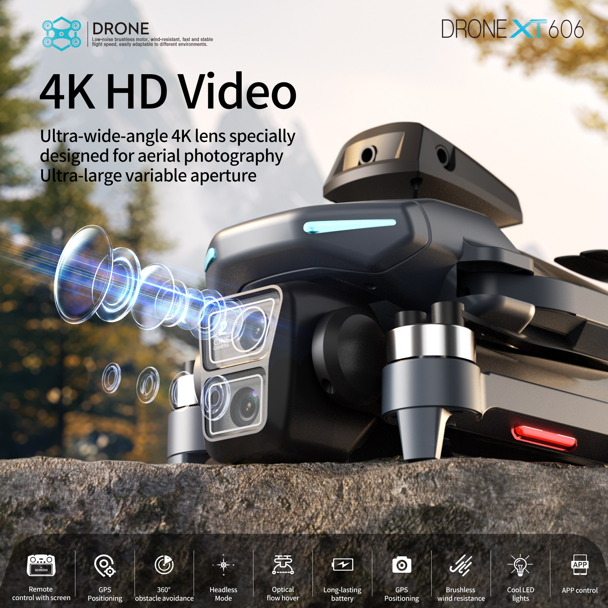 XT606 MAX GPS NEW Drone 8k Pro - Drone Xiaomi Rc บทวิจารณ์และราคา