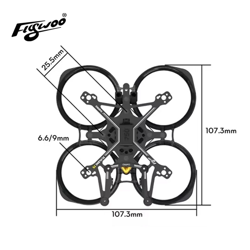 Flywoo Flylens 75 Frame Kit 1. - Fpv Racing Motor บทวิจารณ์และราคา