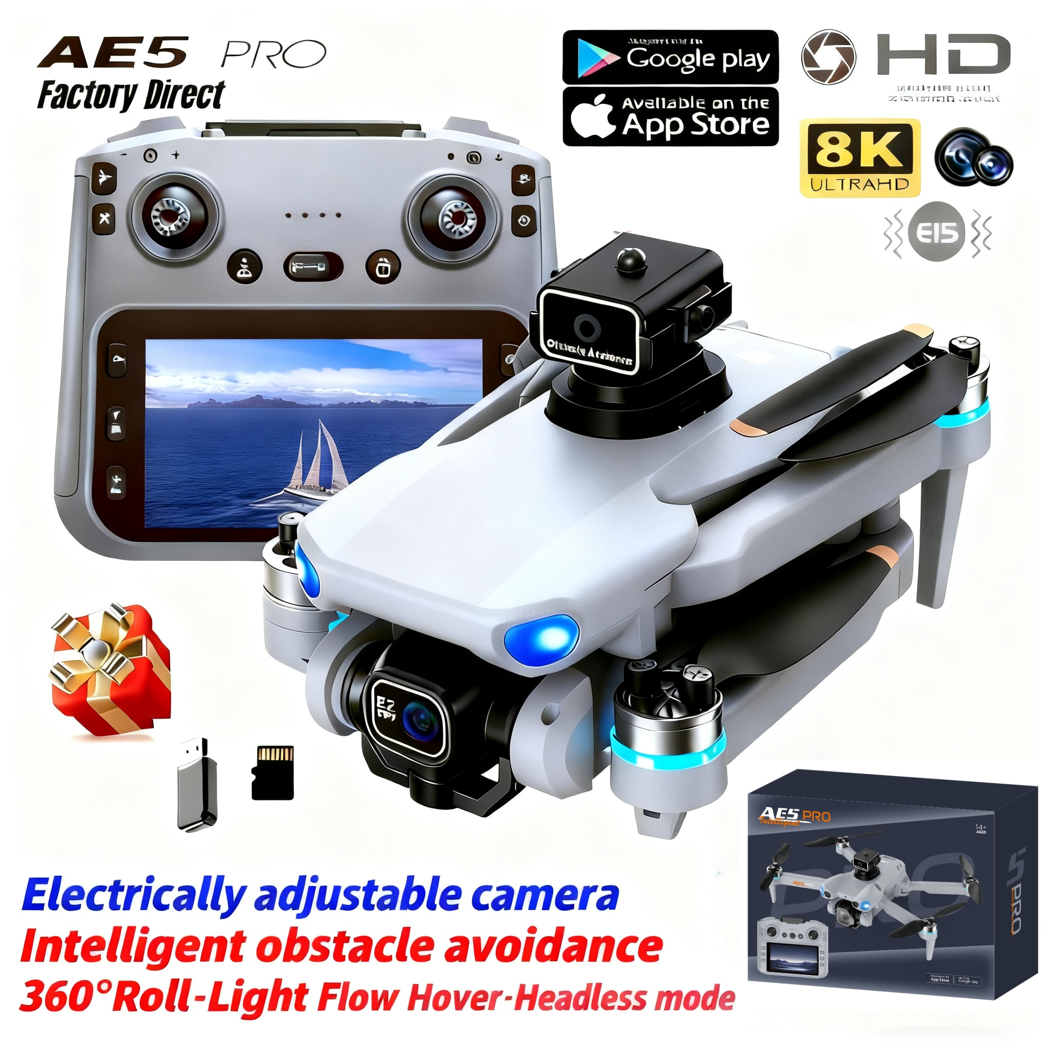 2026 New AE5 Pro Drone 8K HD 4 - Drone Without Rc บทวิจารณ์และราคา