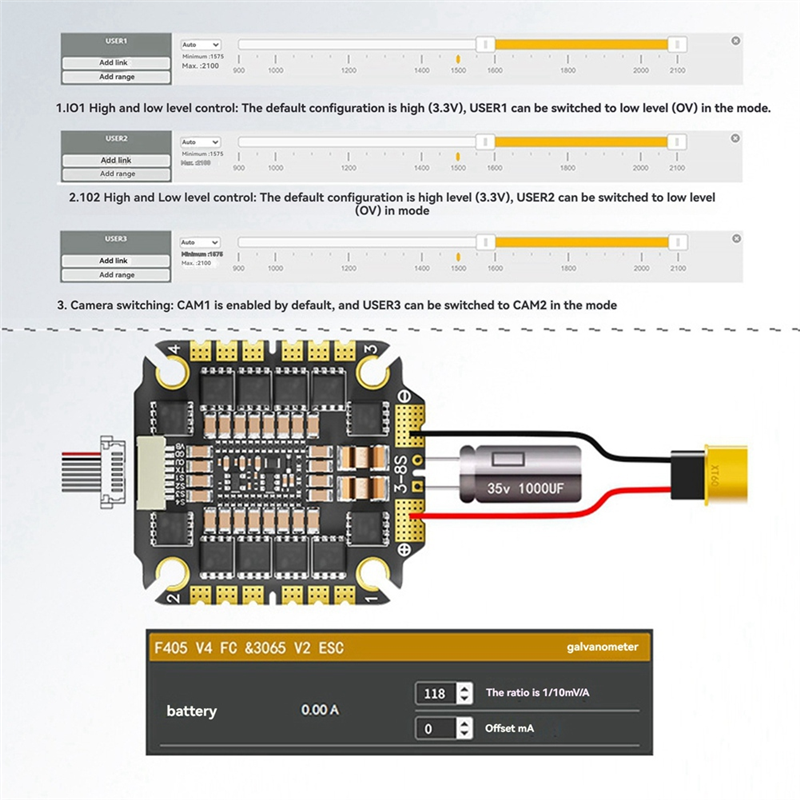 B27B F465 V4 FC&ESC FPV Stack  - Drone Rc V4 บทวิจารณ์และราคา