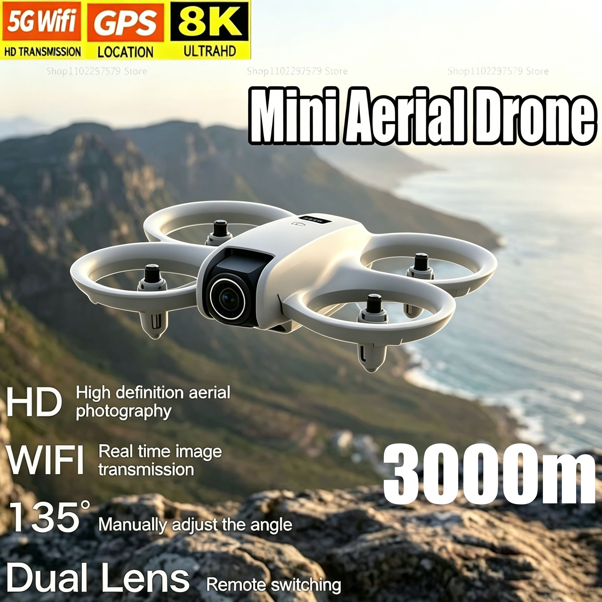 Mini Drone with 8K HD Camera F - Drone Without Rc บทวิจารณ์และราคา