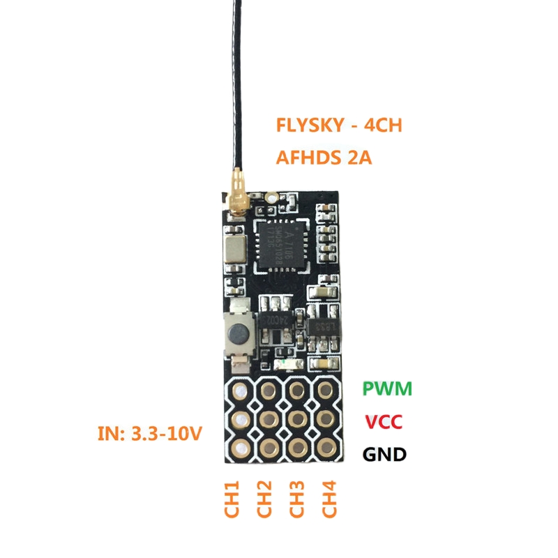 Flysky FS2A Mini Receiver 4CH  - Drone Rc Battery บทวิจารณ์และราคา