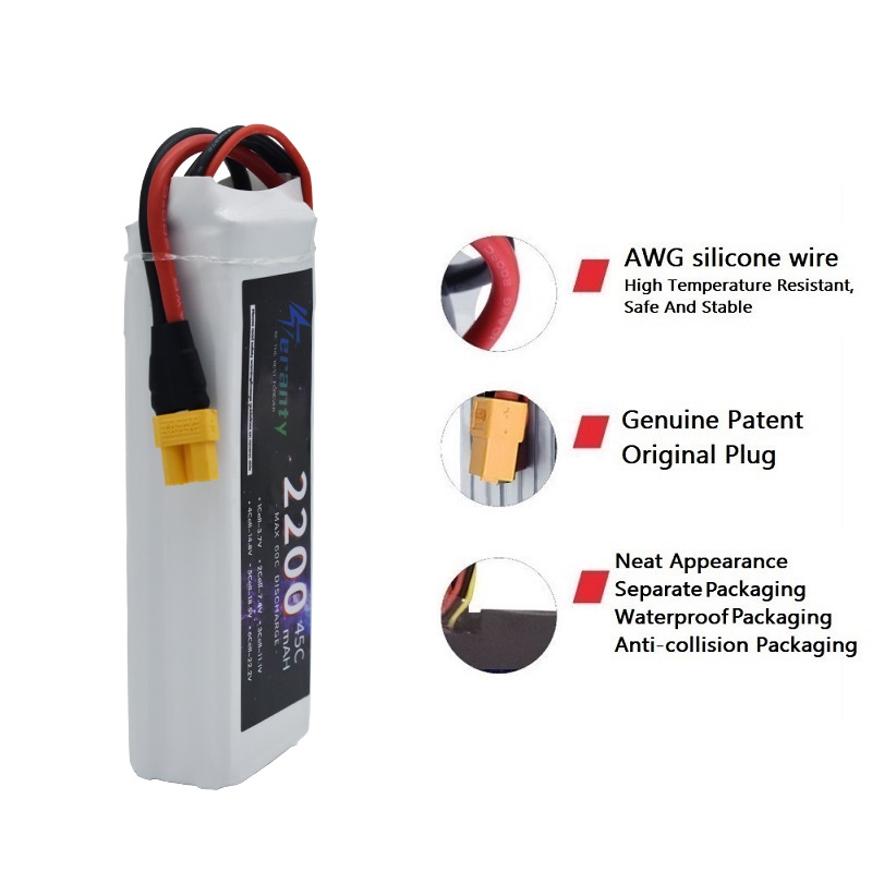 TERANTY 2200 MAH  3S  batterie - Drone Avion Rc บทวิจารณ์และราคา