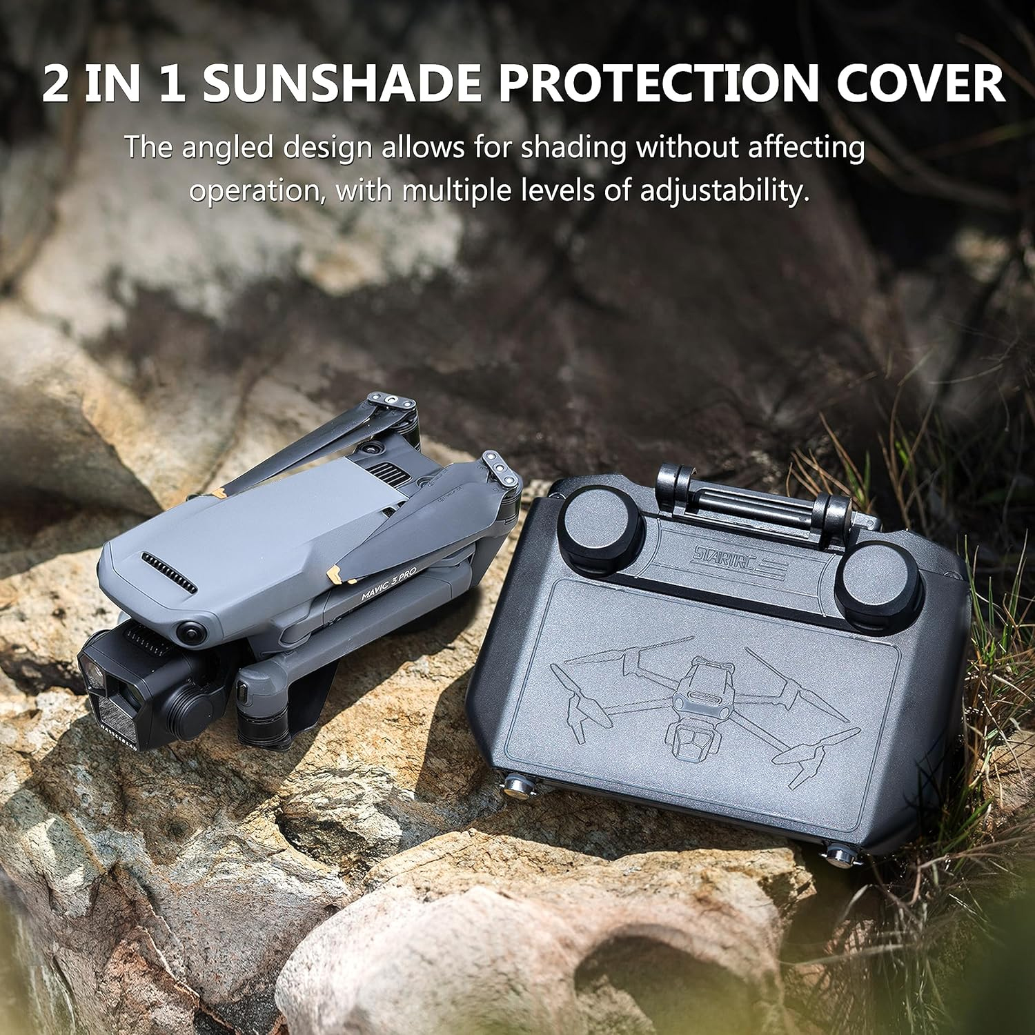 2-in-1 Sun Hood & Joystick Cov - Drone Rc Pro 2 บทวิจารณ์และราคา