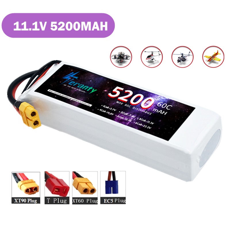 TERANTY  3S  5200MAH 60C batte - Drone Avion Rc บทวิจารณ์และราคา