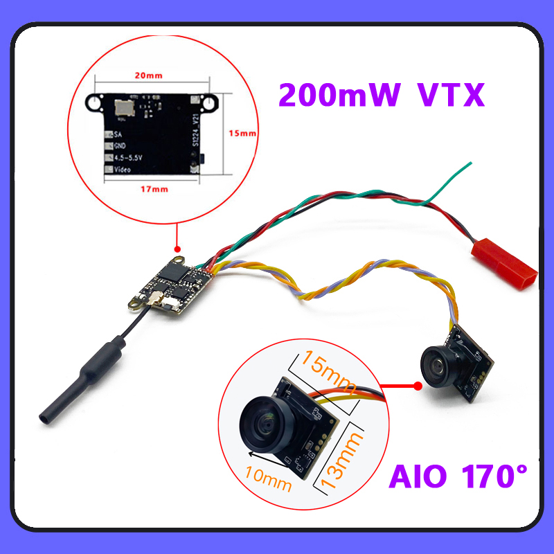 SLONWAKE 5.8G 1200TVL FPV Came - Drone Rc Mini บทวิจารณ์และราคา