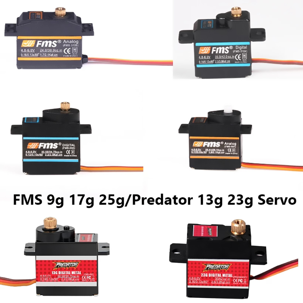 FMS Servo 9g 17g 25g 13g 23g P - Drone Avion Rc บทวิจารณ์และราคา