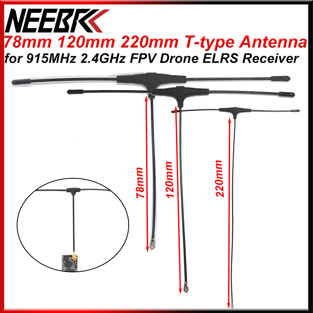 FPV Drone 915MHz 2.4GHz T-type - Crossfire Receiver Rx บทวิจารณ์และราคา