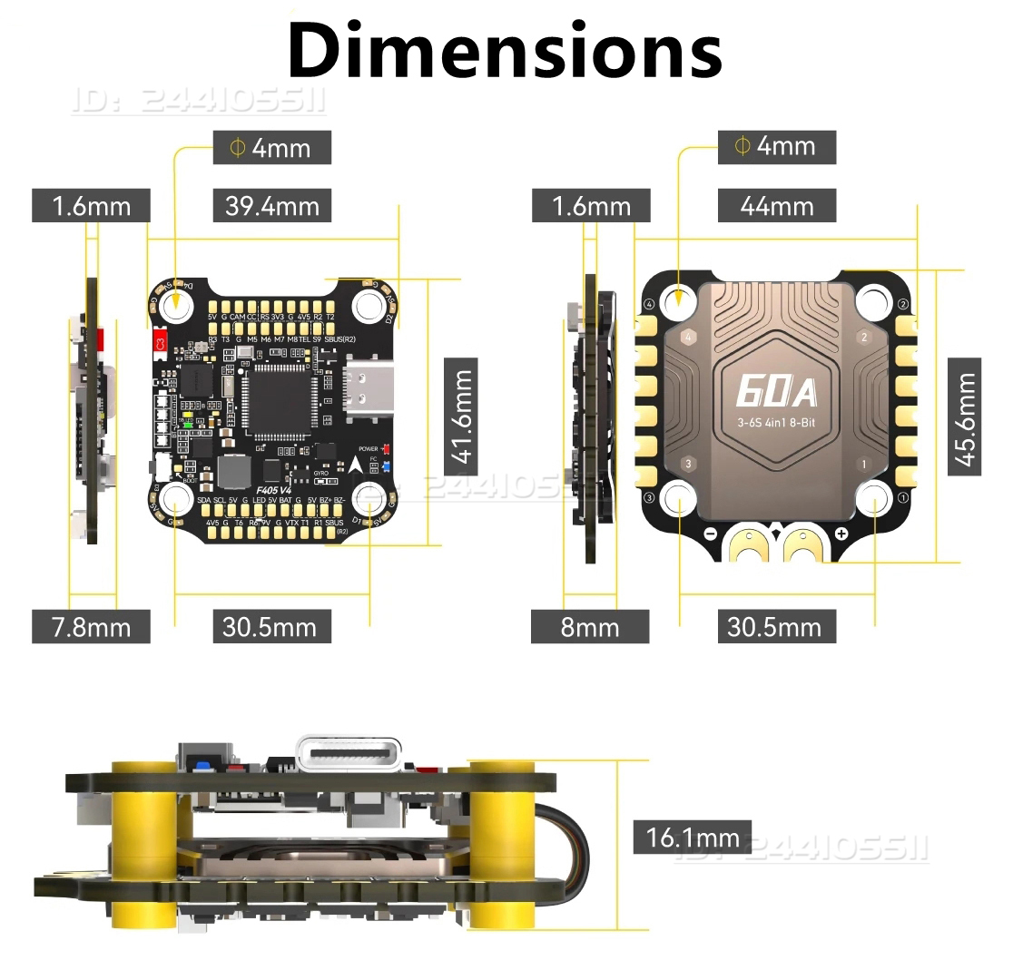 F405 V4 FC Flight Controller w - Drone Rc V4 บทวิจารณ์และราคา