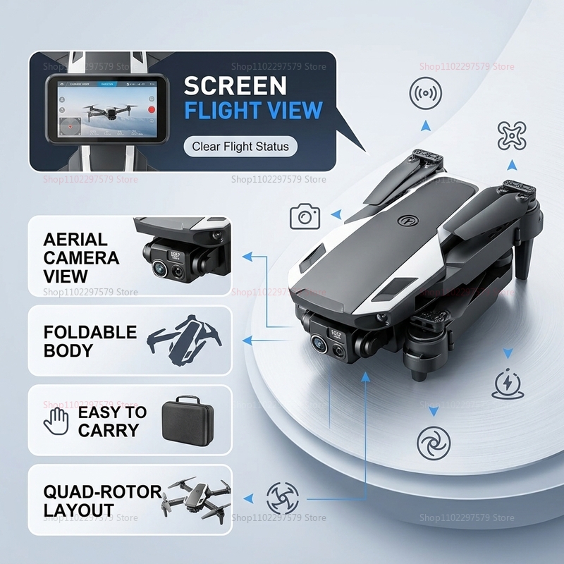 Foldable M1 Mini Drone 8K HD D - Drone Avion Rc บทวิจารณ์และราคา