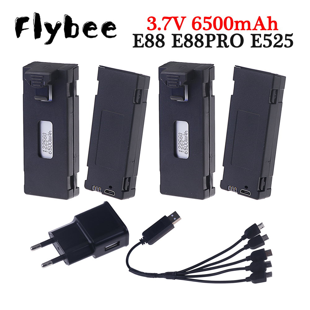 Rechargeable 3.7V 6500mAh Batt - Drone Rc E99 K3 บทวิจารณ์และราคา
